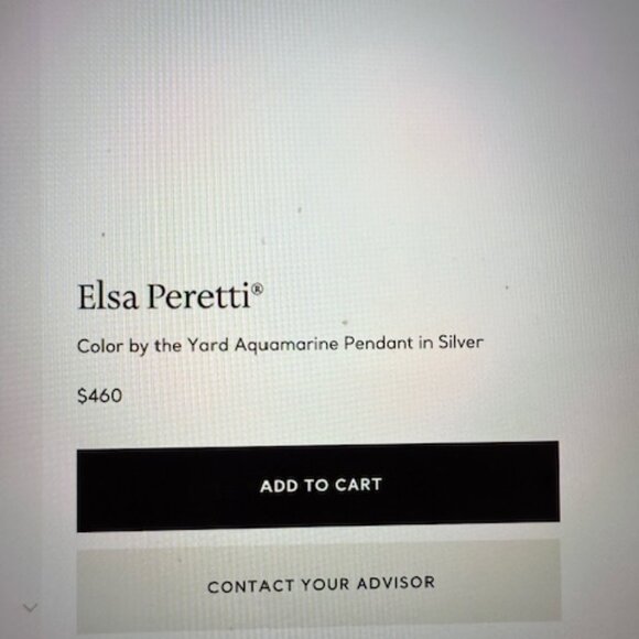 Tiffany & Co 16" sterling silver Elsa Peretti necklance. - Picture 4 of 6